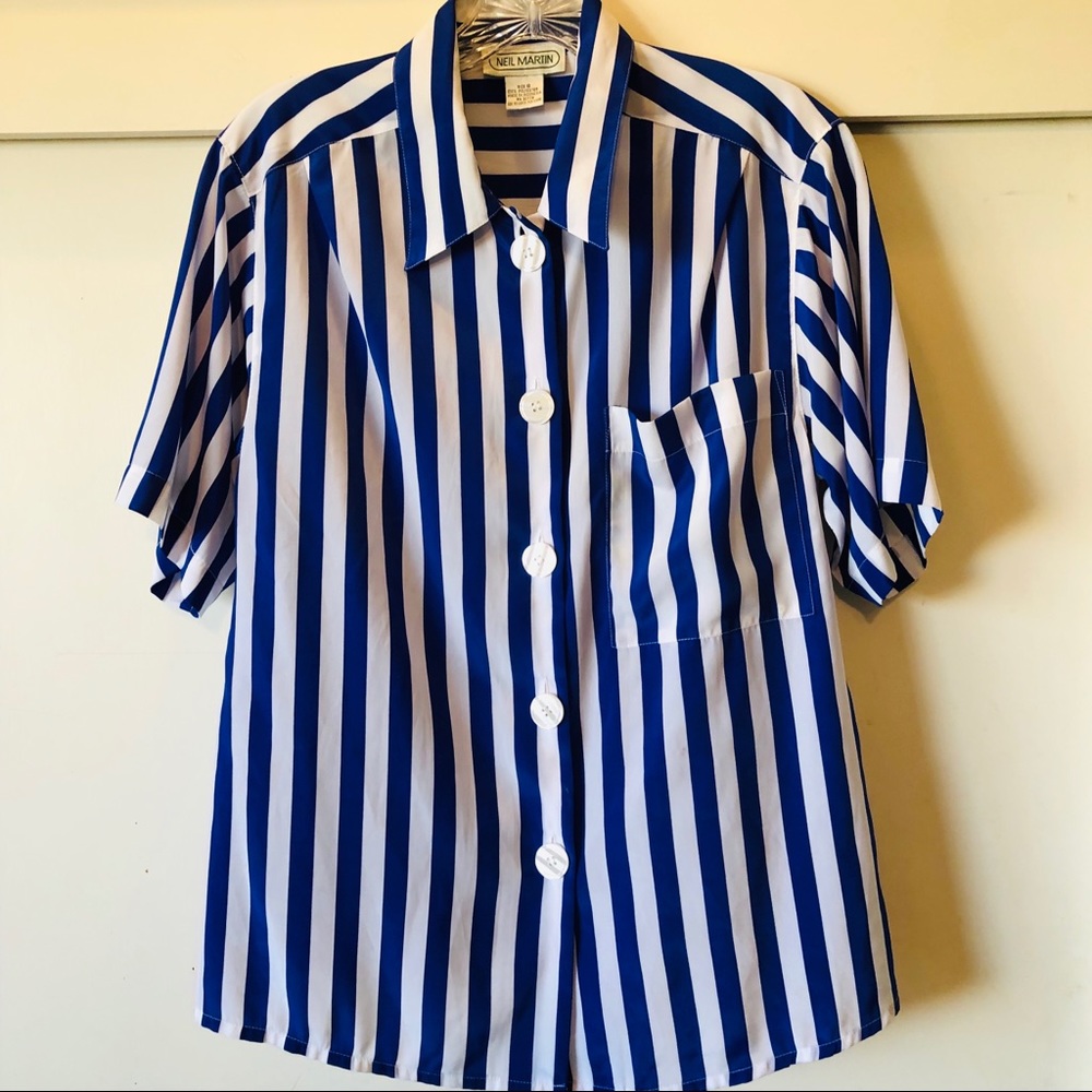 Vintage 90’s Neil Martin striped top size 6